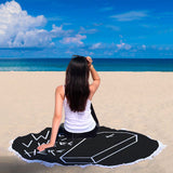 WISH V WERE HERE BEACH TOWEL - COFFIN CLVB